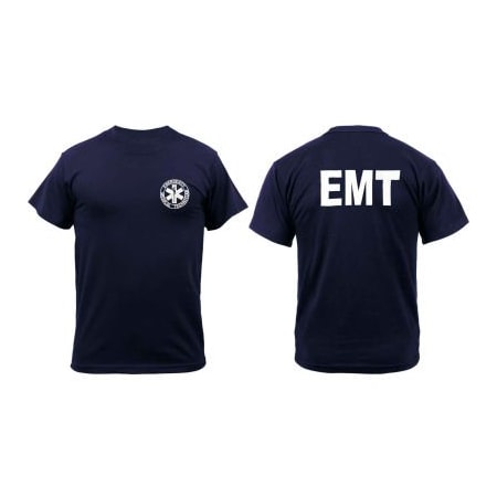 Kemp Usa Kemp USA Navy Size XL EMT Shirt Printed Front And Back 18-001-EMT-XL